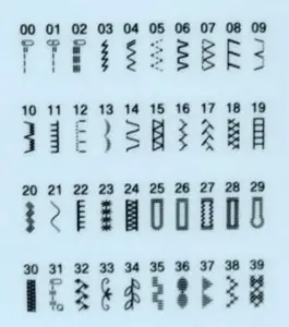 Les 40 points de couture de la machine à coudre brother FS-40