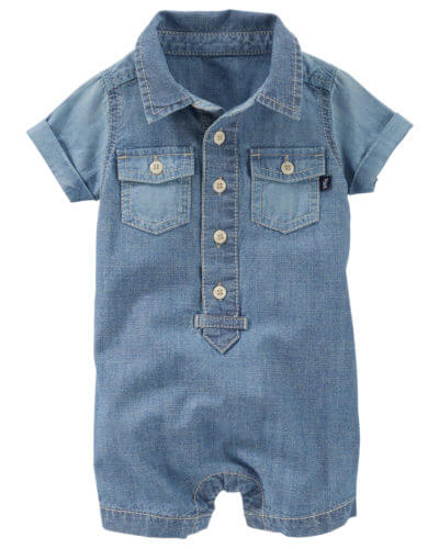 Petite salopette enfant en chambray