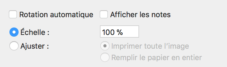 Assurez-vous que vous imprimez le patron à la taille réelle !