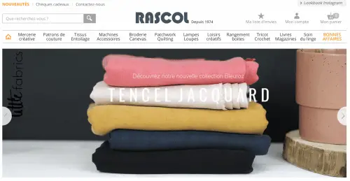 Rascol est une belle mercerie pour trouver du tissu, de la mercerie, des mannequins de couture...