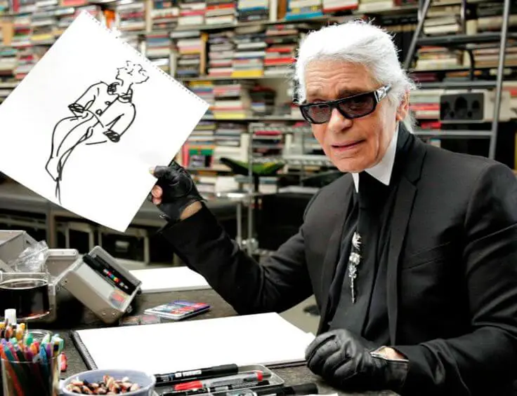 Karl Lagerlefd, dessinant pour Chanel