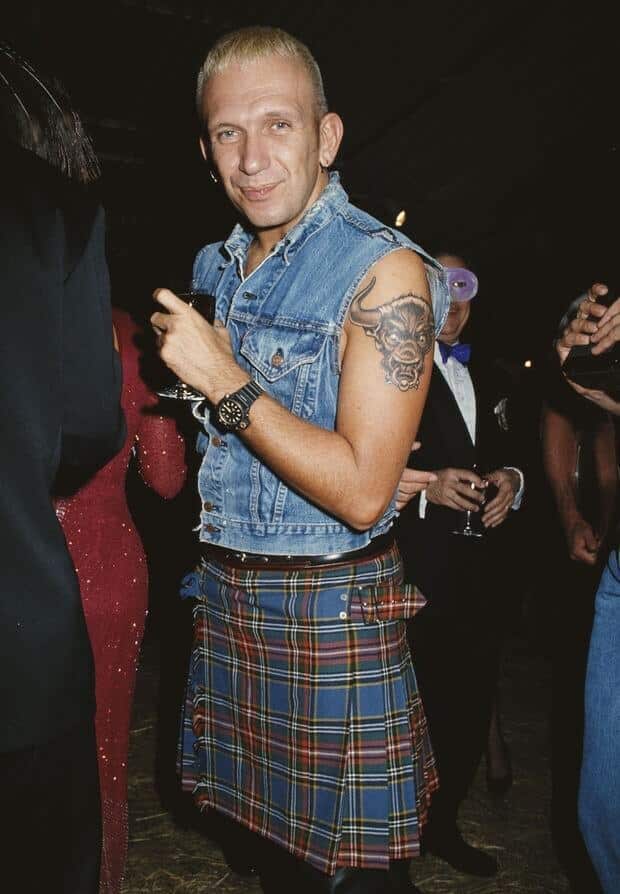 Jean-Paul Gaultier et son kilt