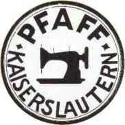 Le premier logo de la marque Pfaff
