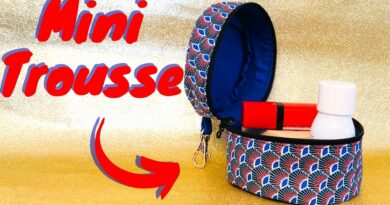 Comment coudre cette mini trousse ronde ?