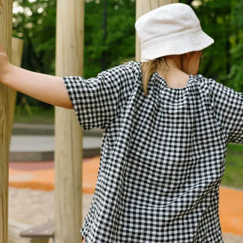 Le tissu Vichy est tendance, et facile à coudre !