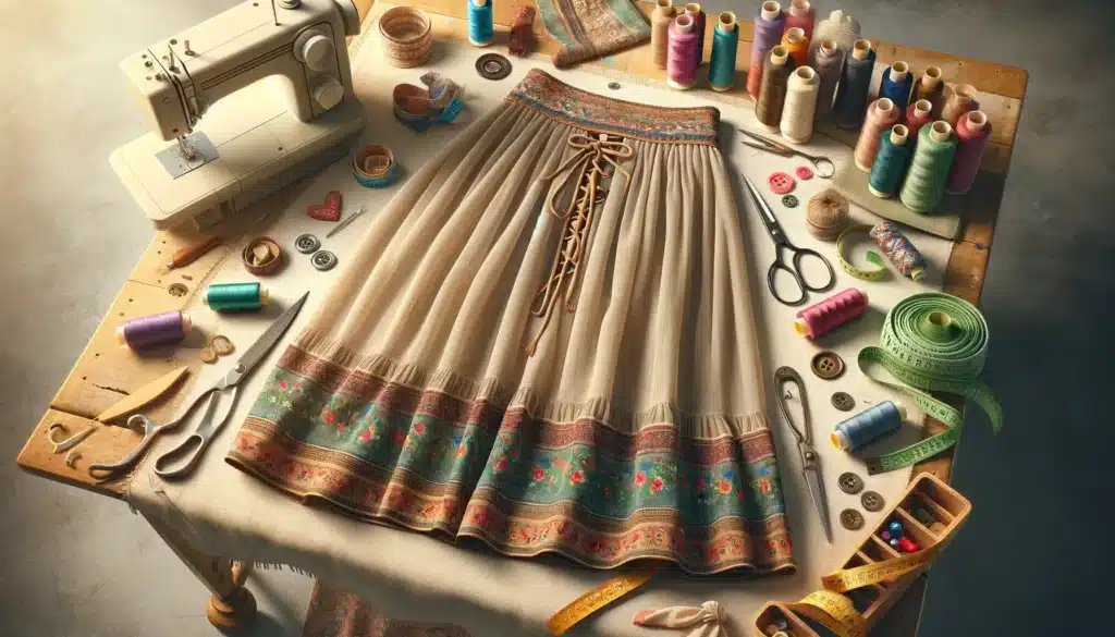 Bohemian skirts are fashionable and easy to sew