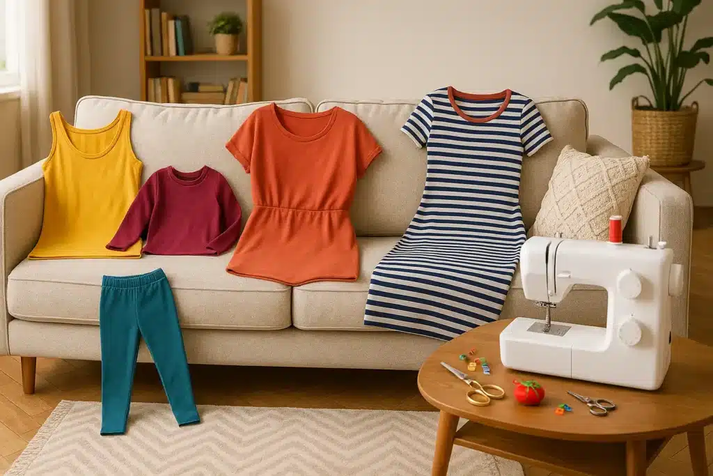 Quels vêtements coudre pour débuter avec le jersey ?