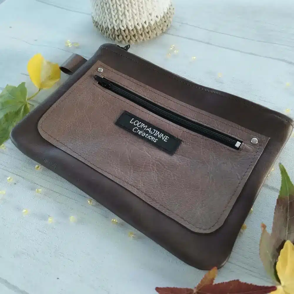 Pour la fête des pères, pourquoi ne pas coudre et offrir une pochette en simili ?
