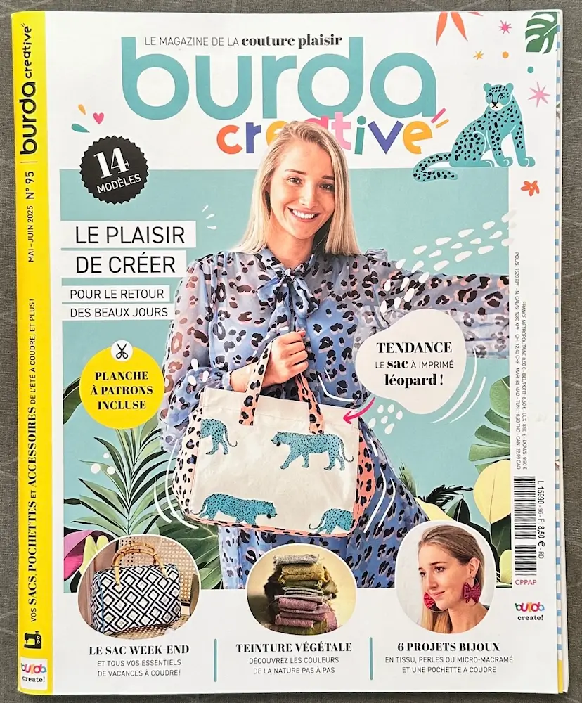 Le magazine Burda Créative du mois de juillet 2025