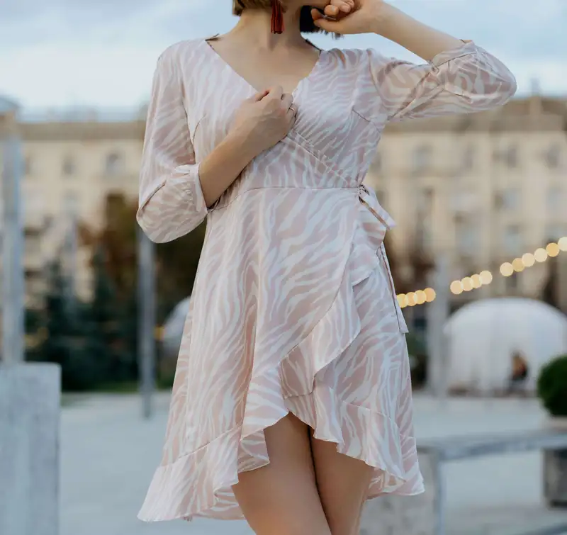 Angelica Cache-Coeur dress by Muna Patterns