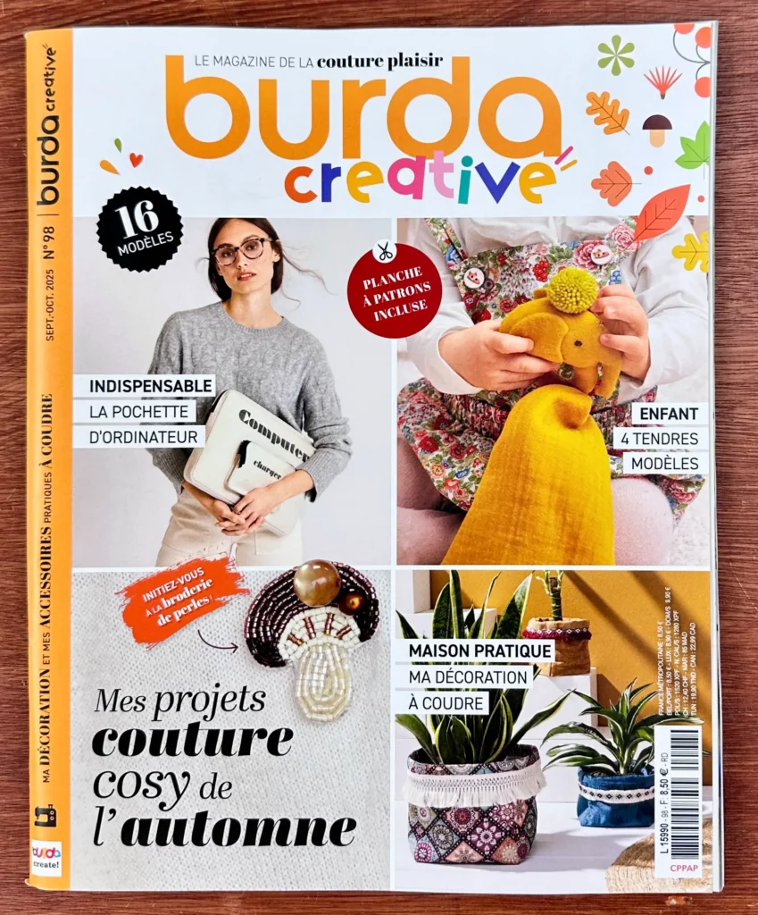 Le Magazine Burda Créative du mois d'Octobre 2025